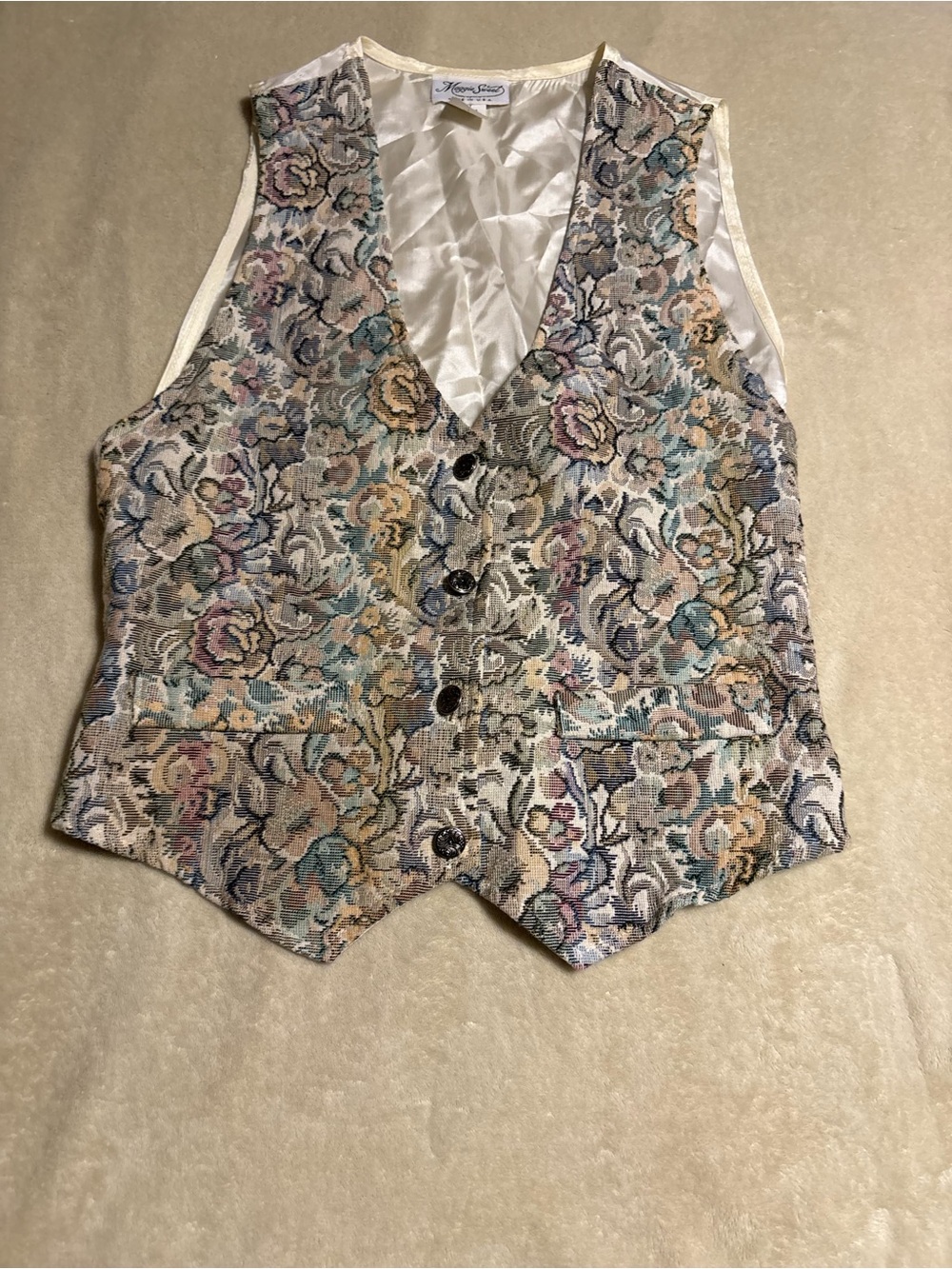 Maggie Sweet Floral Tapestry Vest Slip - Pastel Multicolor